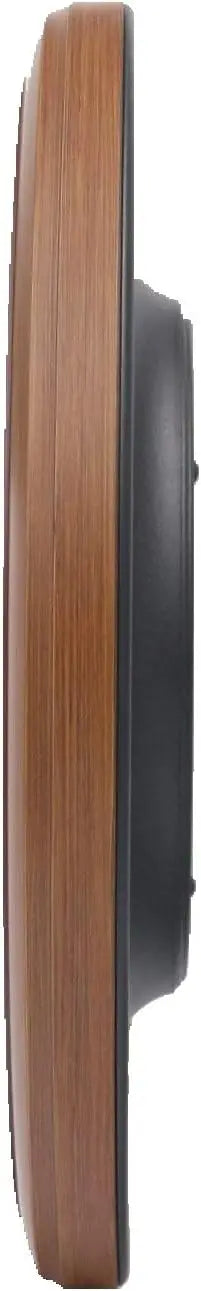 13 Inch Numbered Wood Finish Wall Clock,Brown