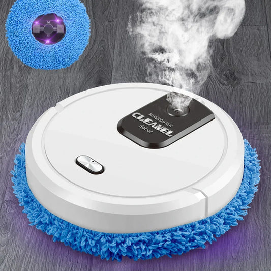 BYMAOCAR 60min Cleaning Robot Mop 360° Full-Surround Wipe Cleaner Sweeping Mopping,with Self-Emptying Base,Wet and Dry Available