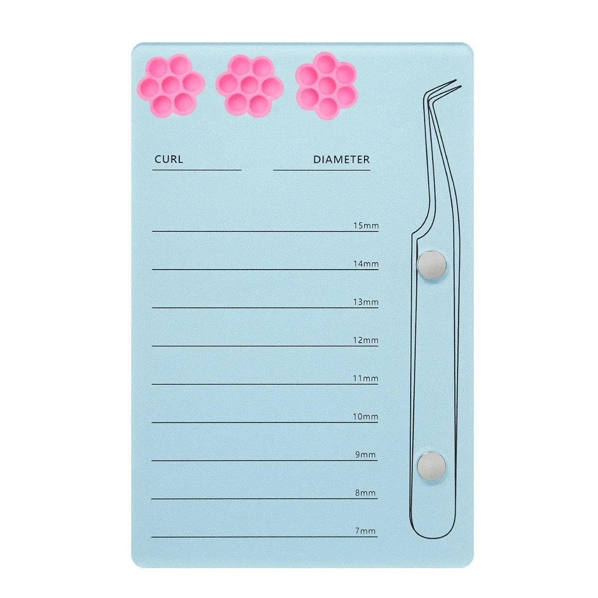 Eyelash Extension Scale Holder Wholesale Magnetic Acrylic Lash Board with Glue Pallet Cup False Eyelashes Pad Makeup Tools