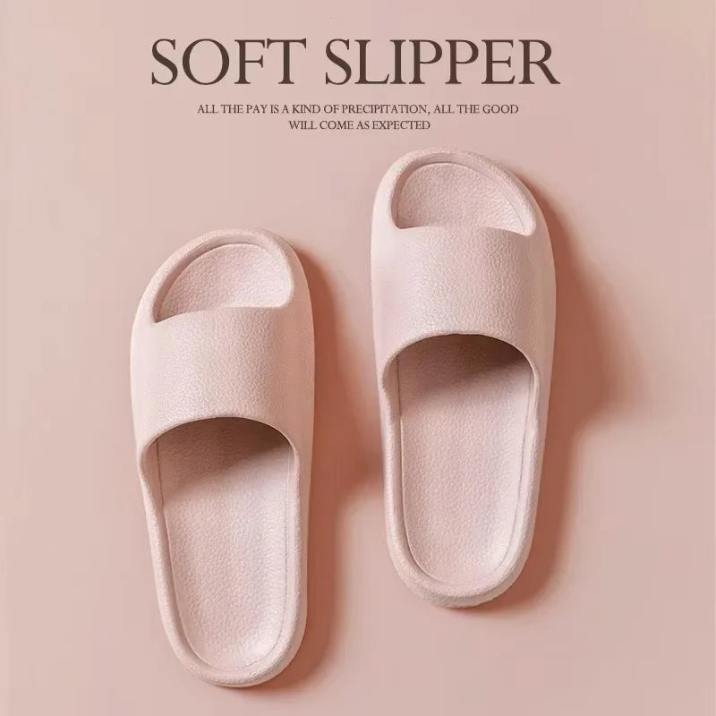 EVA Men Sandals Flip Flops Man Slippers Solid Color Simple Non-slip Soft Sole Comfortable Shower Slippers Outdoor Couple Shoes