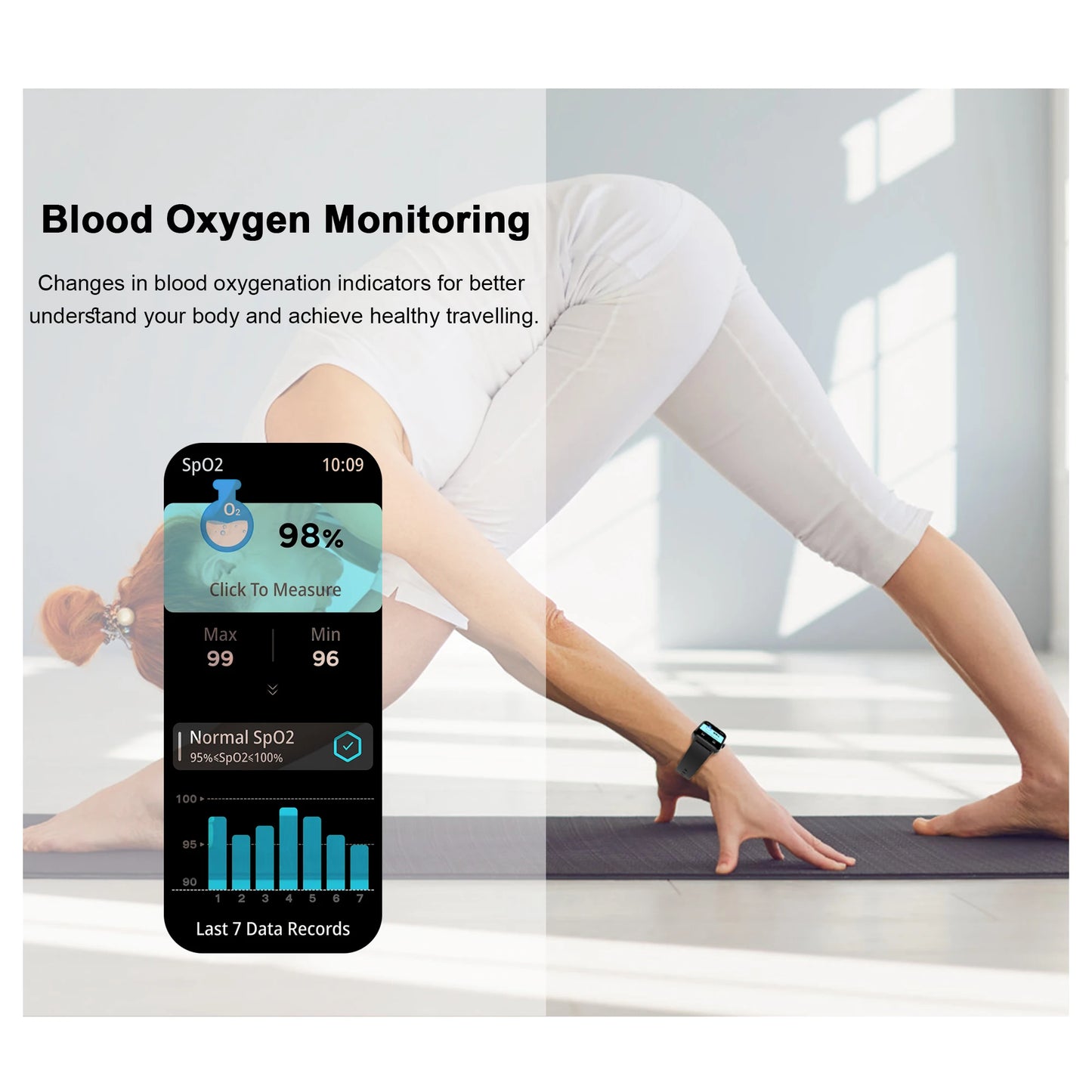 IOWODO R50 Waterproof Smart Watch 1.85'' HD Screen BT Calls SpO2 Heart Rate Monitor Men Women Smartwatch with 100 Workout Modes