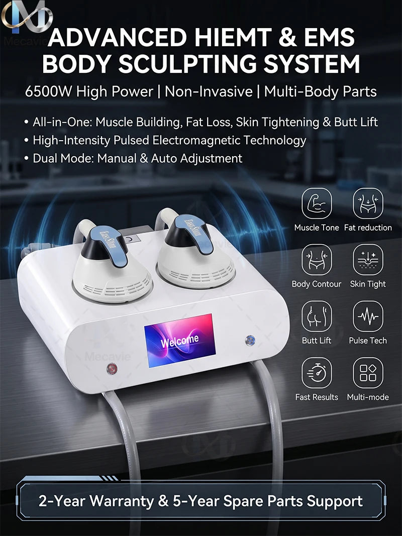 Non-invasive EMS Professional Body Shaping Machine 200Hz 15T Muscle Stimulation Fat Burning Slimming Tool for Home Use Choose