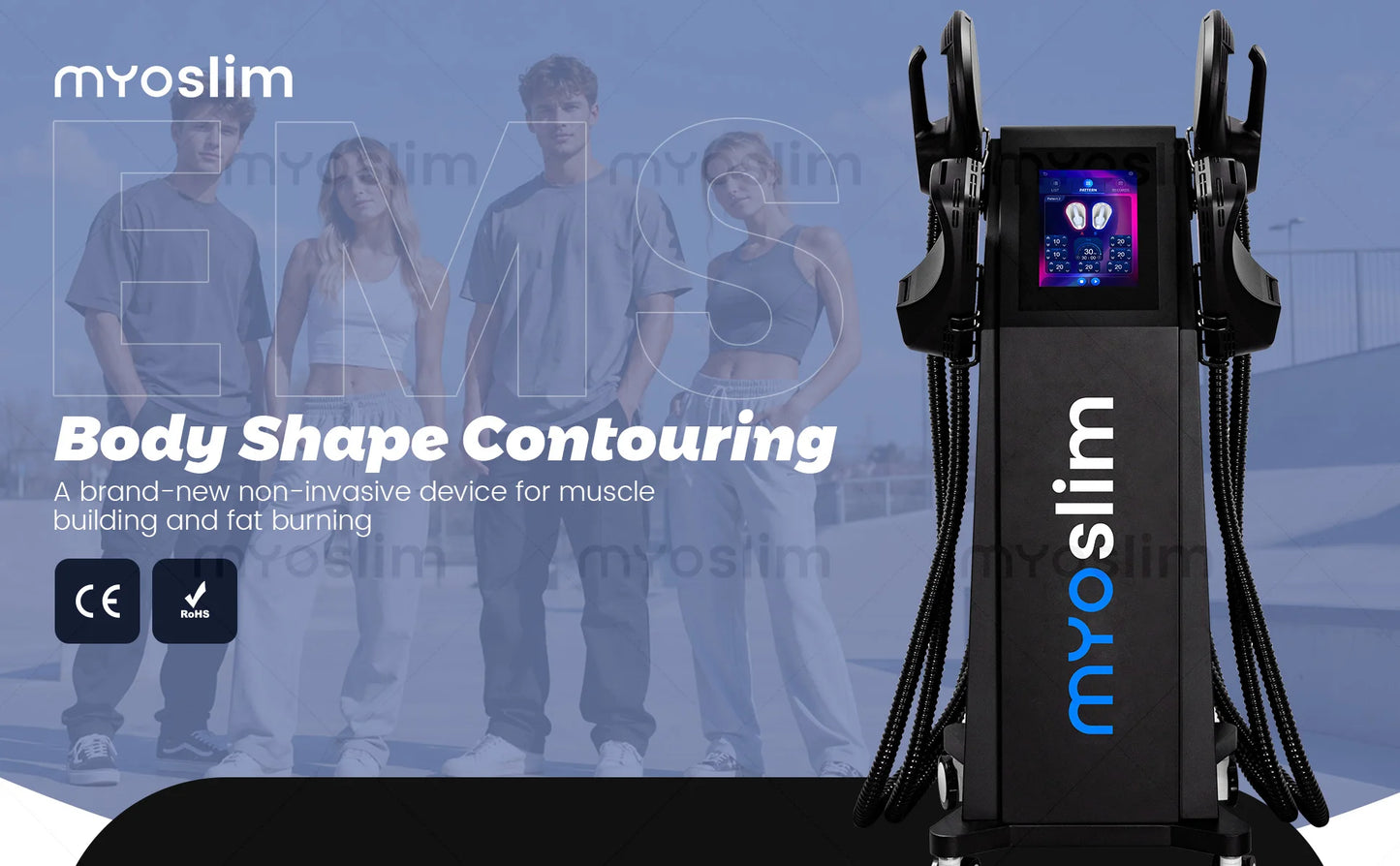 Professional EMS RF Body Sculpting Machine 15 Tesla 6500W Muscle Building Fat Burning Slimming Equipment