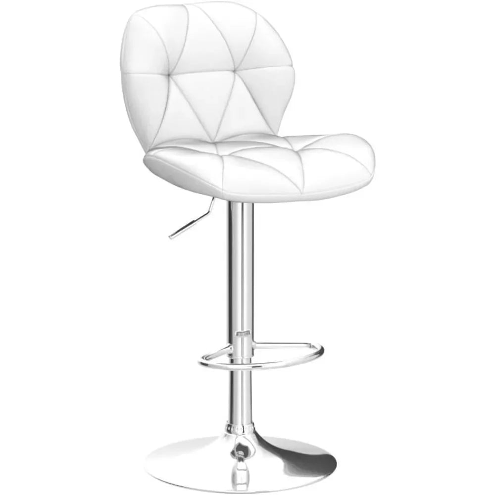 Height Adjustable Swivel Barstools PU Leather Counter Stools with Backrest for Home Bar Kitchen Tall Chairs Customized