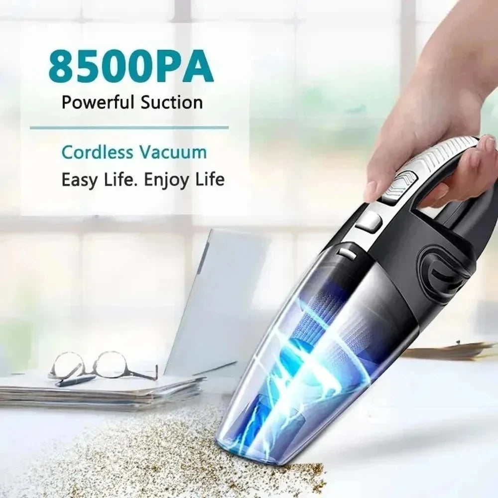 Cordless Handheld Vacuum Cleaner Powerful Cyclonic Suction Rechargeable Quick Charge Portable Vacuum With Multiple Attachments F