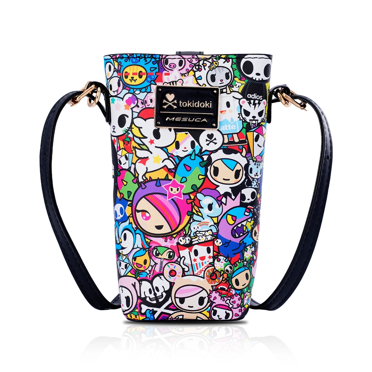 Tokidoki Official Licensed PU Leather Crossbody Bag with Adjustable Strap Unicorno Phone Bag Shoulder Bag Coin Purses for Women