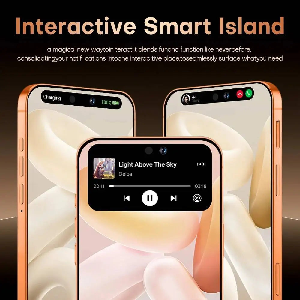 HOT New i17 Pro Max 8000mAh Battery 7.3HD 5G Dual Card Global Edition Original Cheap Smart Android Facial Recognition Function