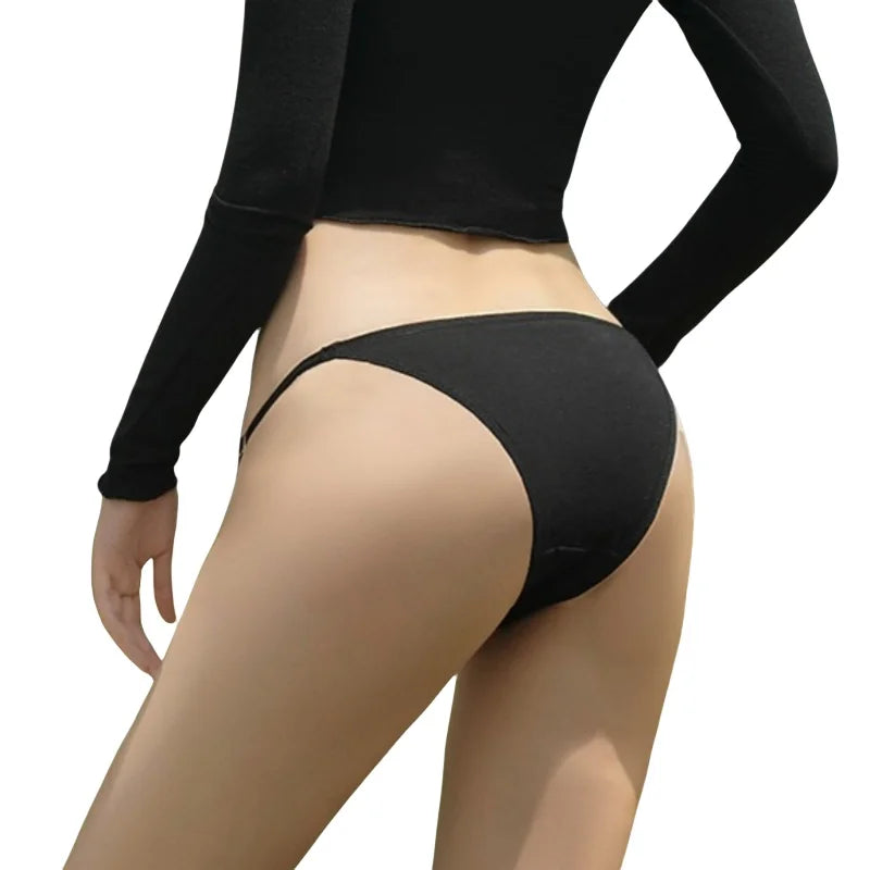 5Pcs/set Cotton Briefs Panties Women Low Waist Underwear Cotton Solid Color Underpants Soft Feamle Sexy Lingerie S-XL