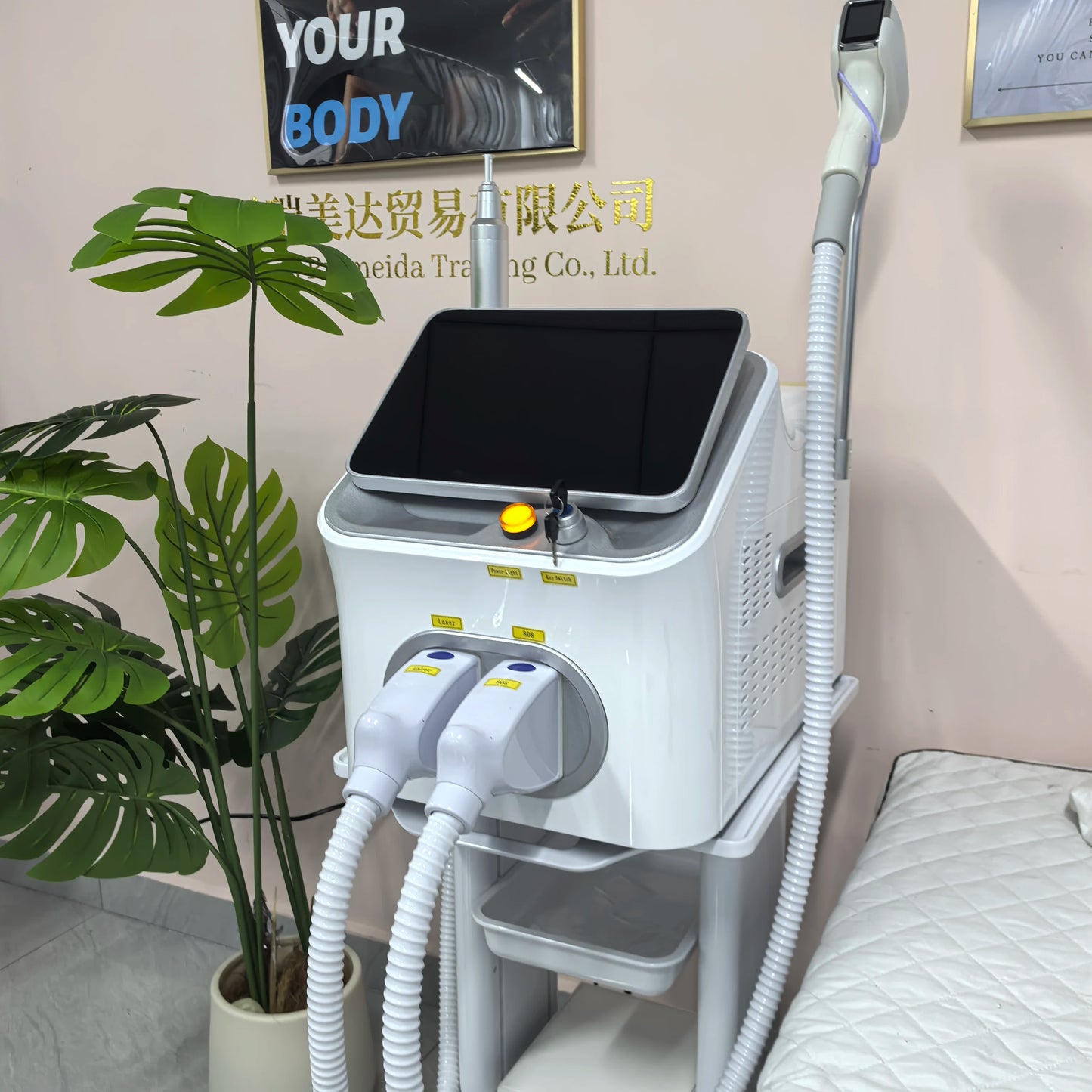 FAC 5000W 16Bars Diode Laser Hair Removal & Pico Laser Tattoo Removal 2-in-1 Machine 755 808 940 1064nm
