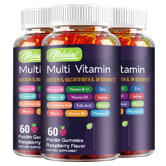 Multivitamin Gummies -  with Biotin and Antioxidants for Hair, Skin & Nails, Immune Support - 60 Gummies