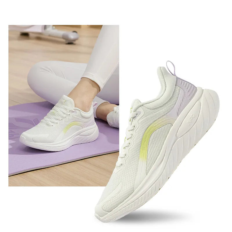 361 Degrees Running Shoes Women SoftFlow 3.0 Spring Cushioning Waterproof Supportive Wear-resistant Women Sneakers 682412242