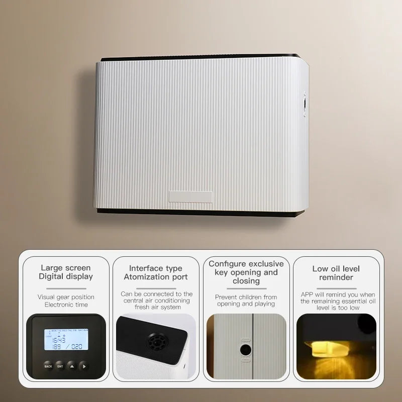4000m³ Commercial Electric Aroma Diffuser WIFI Bluetooth Air Freshener Fragrance for Home Perfume Essential Oils Flavoring