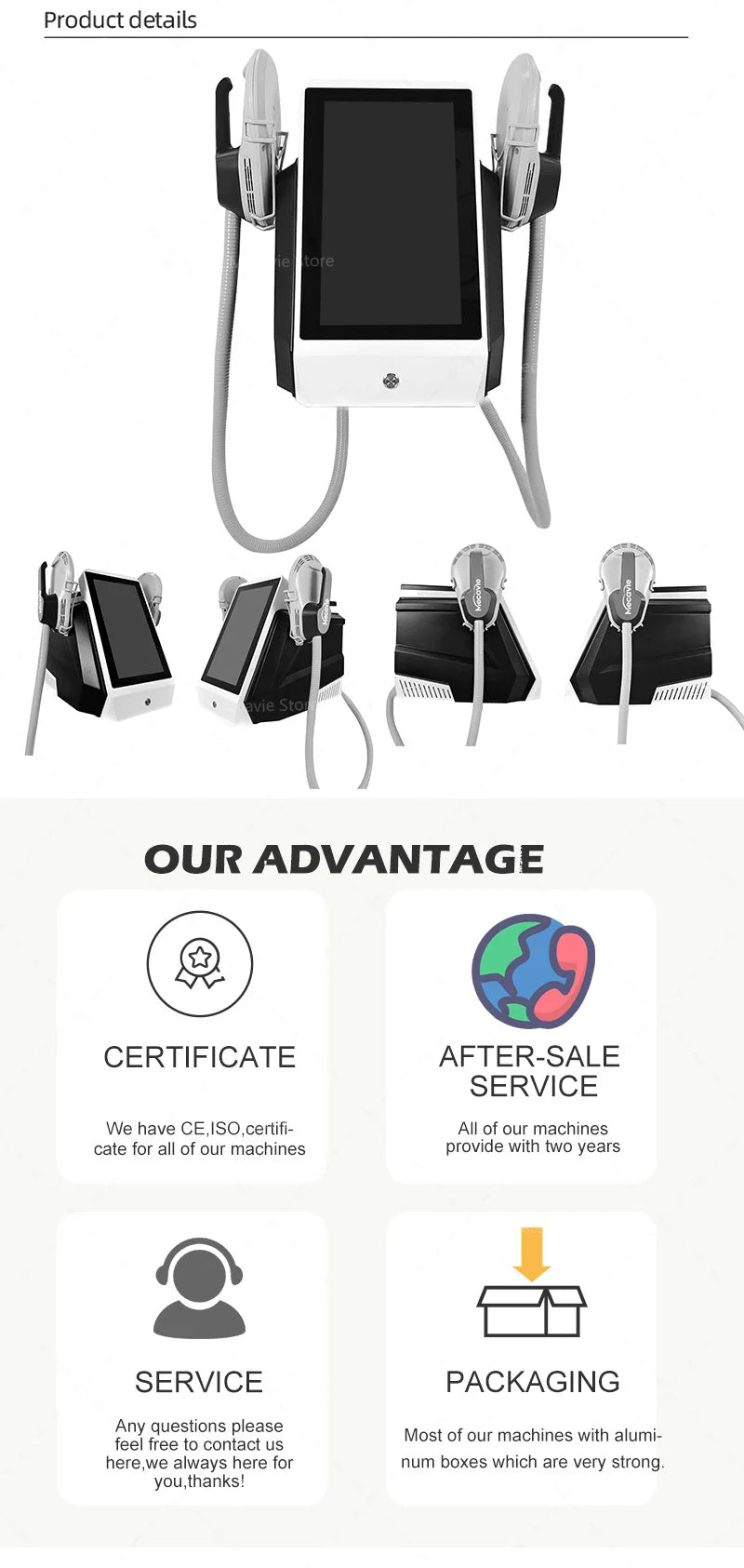 Fat Removal Neo Portable Electromagnetic Body Slimming Muscle Stimulate Body Slimming Build Muscle EMS Machine Mecavie