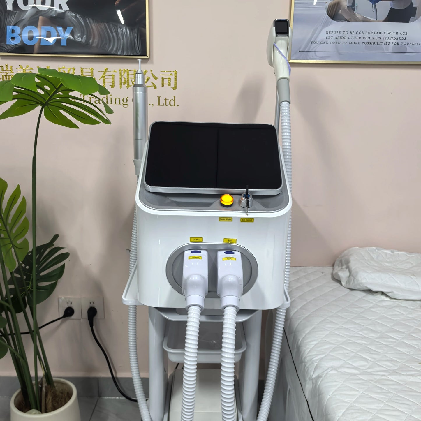 FAC 5000W 16Bars Diode Laser Hair Removal & Pico Laser Tattoo Removal 2-in-1 Machine 755 808 940 1064nm