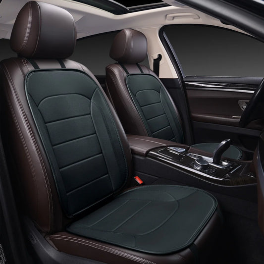 Car Front Seat Cushion  Leather Integrated Seat Cover All Seasons Universal  Fits Most Cars（18*40inch）