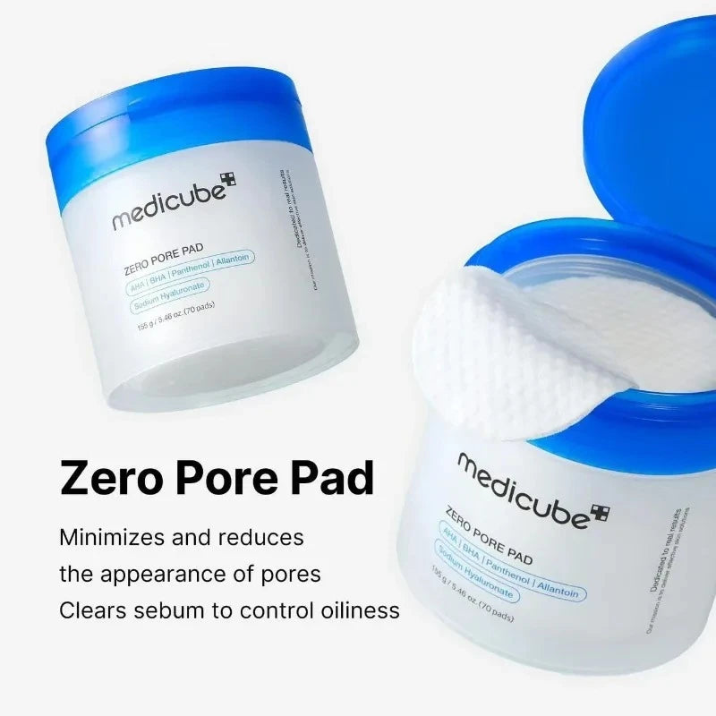 Lactic Acid Moisturizing Facial Care Cotton Pads Pore Cleansing Pads Facial Toning and Exfoliating Cleaning Cotton Pads