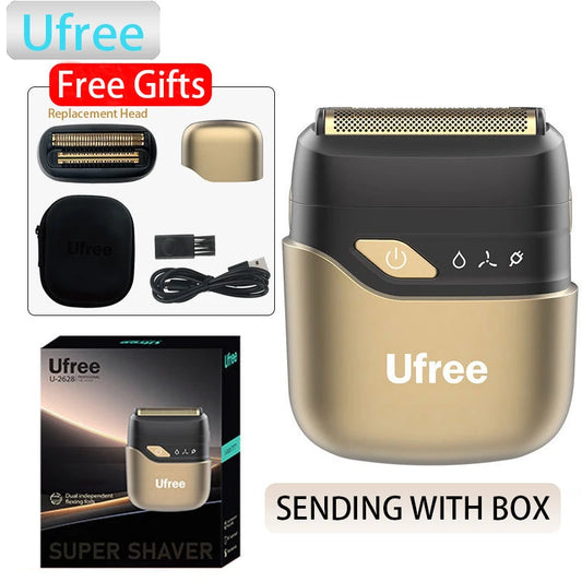 Ufree Electric Razor for Men, Foil Shaver with 2 Foil Heads,  Home appliance Electric Shaver, Wet Dry Cordless Razor, Chargeable