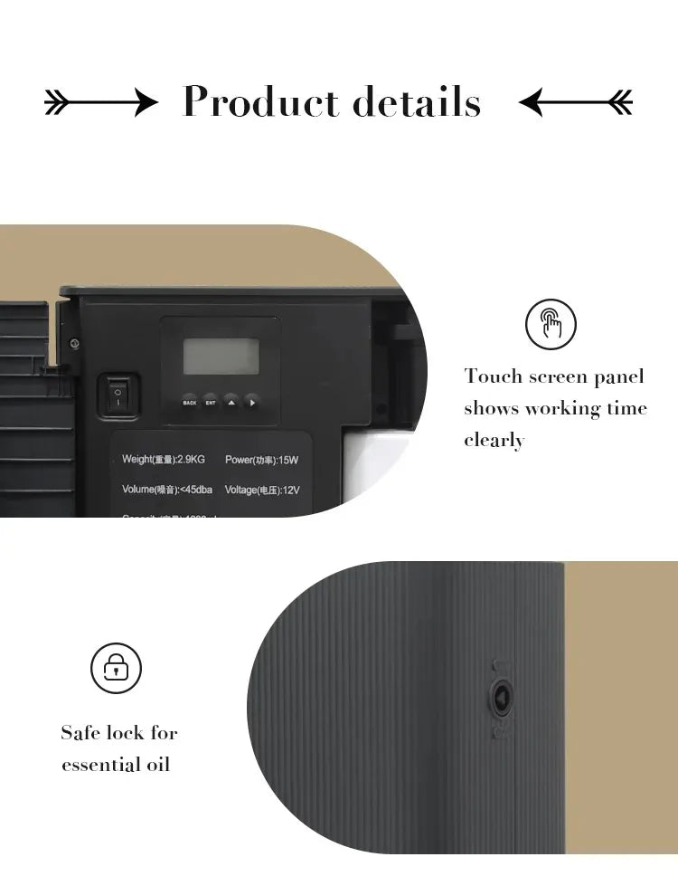 4000m³ Commercial Electric Aroma Diffuser WIFI Bluetooth Air Freshener Fragrance for Home Perfume Essential Oils Flavoring
