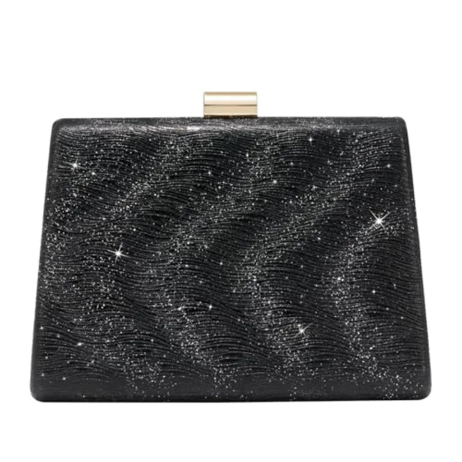CHUNLI Clutch Purses for Women Sparkly Evening Bag with Detachable Chain for Weddings Proms Formal and Parties