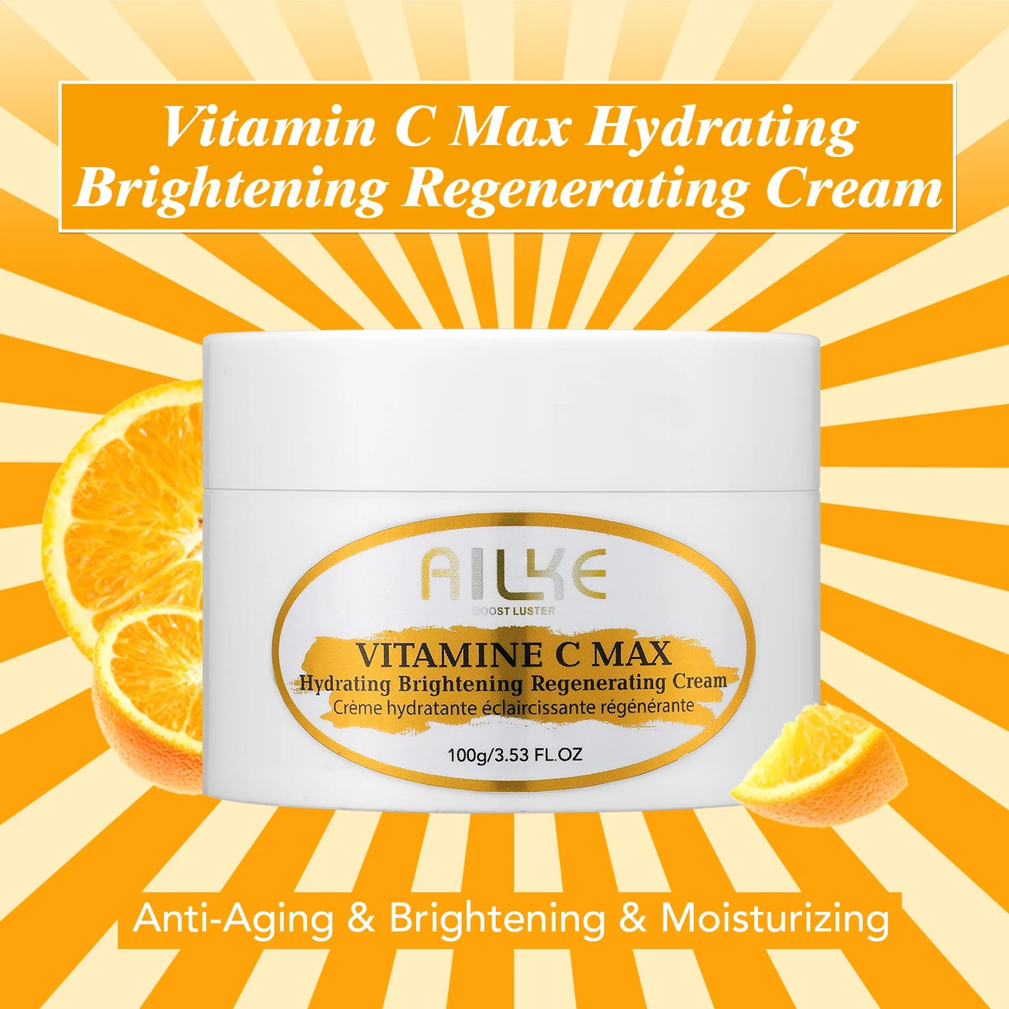 AILKE Vitamin C Set, Reduce Dark Spots, with Lightening Body Lotion, Even Tone Face Cream, Whitening Serum, Brightening Soap