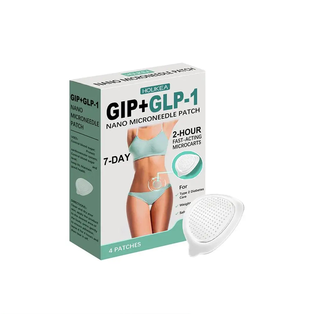Nano Micro Needle Plasters, GLP GLP-1 Microneedle Plasters, Firming Line Improvement Skin Care Patch (4pcs/1box)