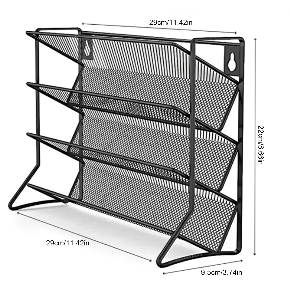 4 Tier Spice Jar Rack Wall Mounted Herb Container Holder Carbon Steel Spice Seasoning Organizer for Small Can Storage