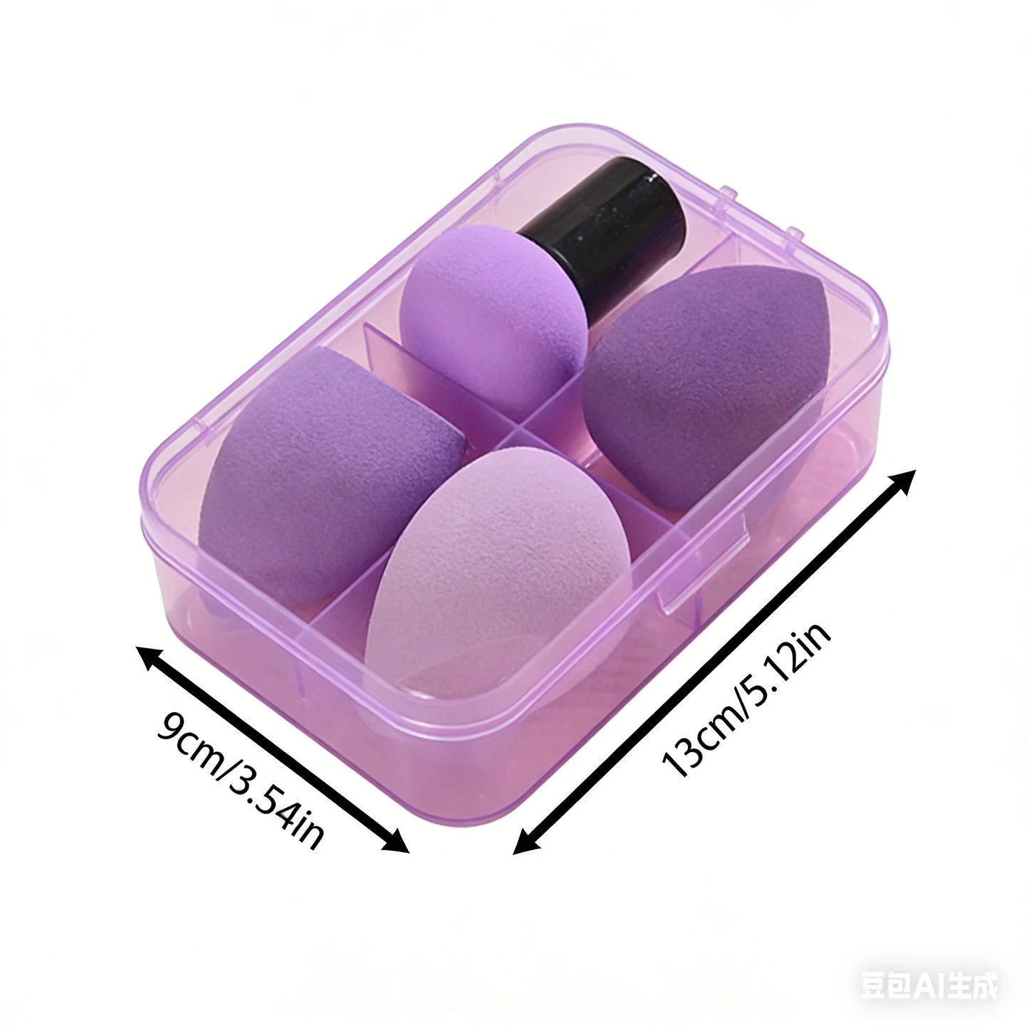 Mushroom Foundation Sponge Set 4PCS Dry & Wet Dual-Use Beauty Puffs Powder Blending Makeup Tool