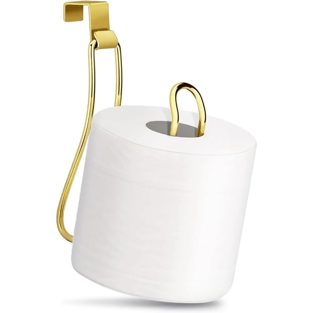Space-Saving Toilet Paper Holder, Over the Tank Storage, Easy Install, Chrome