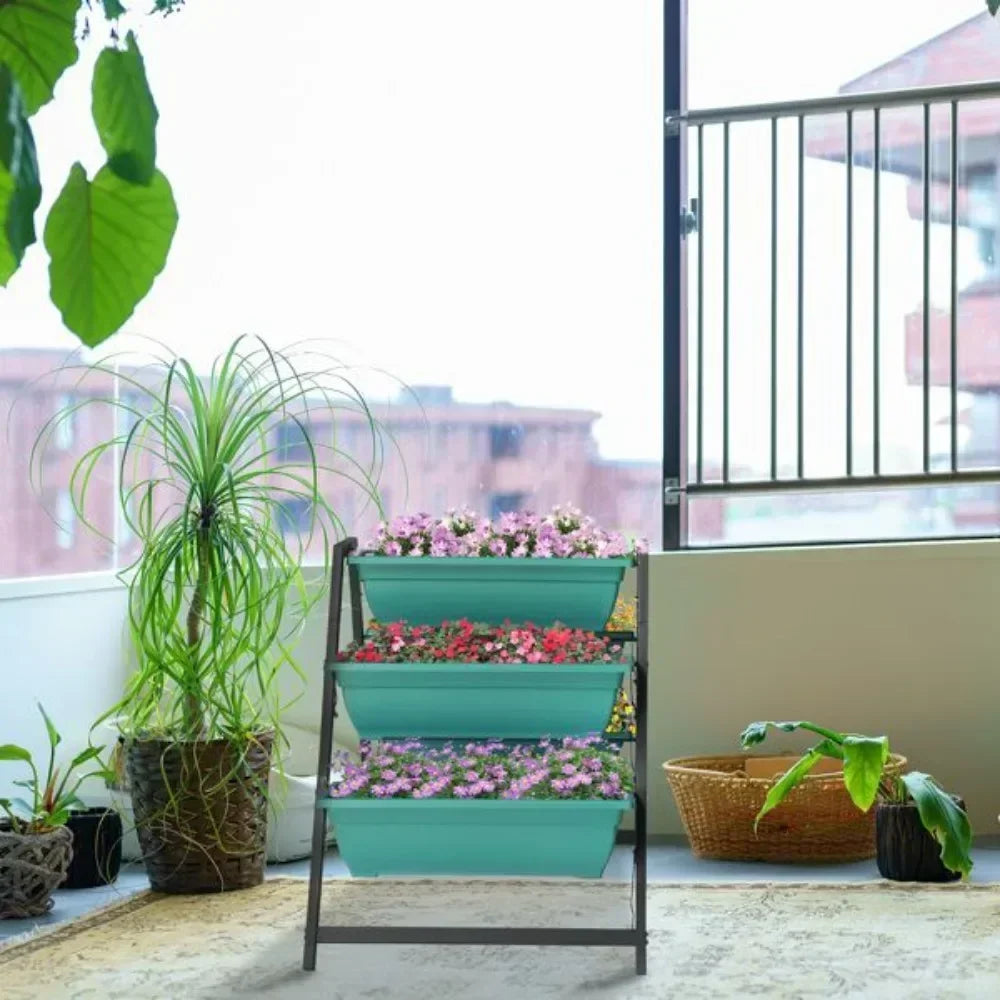 Raised Garden Planter Bed,for Herbs, Flowers, or Vegetables in Patio Balcony Indoor Outdoor,Vertical Raised Garden Bed