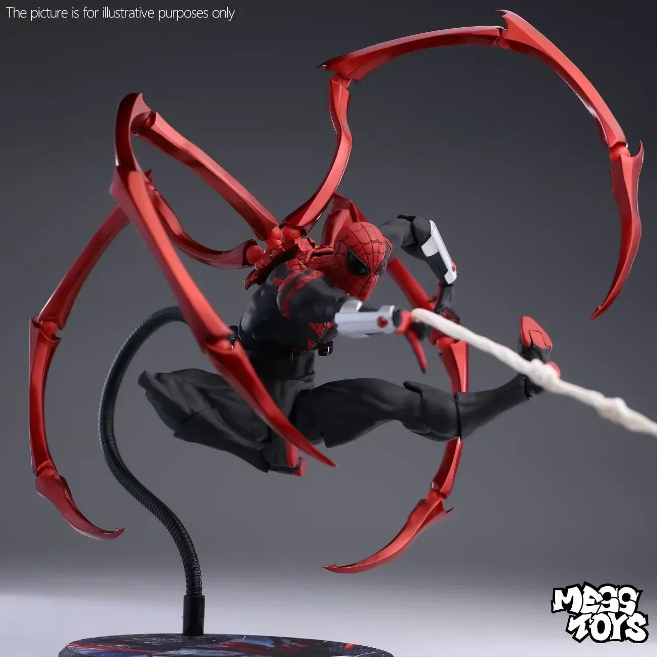 In Stock Mess Toys Superior Spider-Man – Peter Parker Doctor Octopus Version – Anime Action Figure Gift