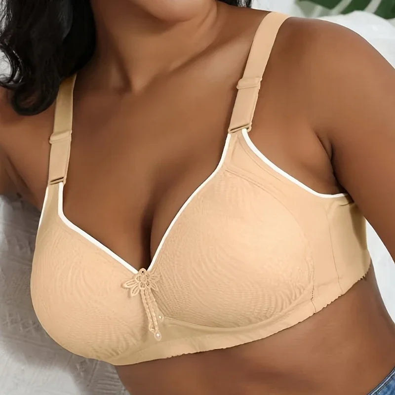 5-Piece Women's Wire-Free Underwear: Printed Lightly Padded Adjustable Push-Up Bras