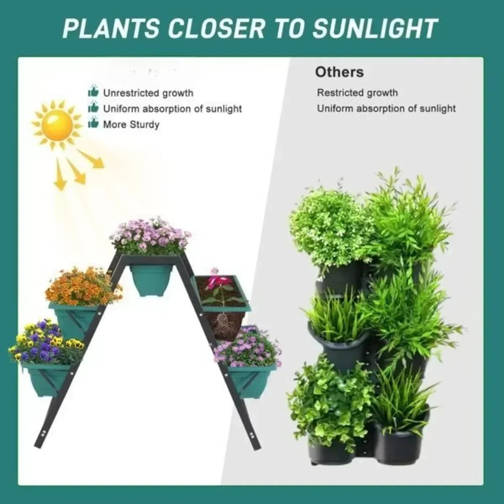 Raised Garden Planter Bed,for Herbs, Flowers, or Vegetables in Patio Balcony Indoor Outdoor,Vertical Raised Garden Bed