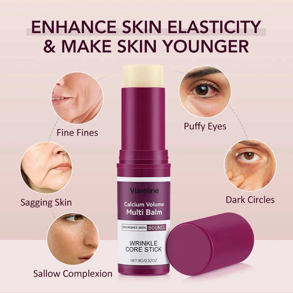 Anti-Aging Calcium Volume Multi Balm Stick Hydrating Firming Skin Soothing Dryness Deep Moisturizing Cream Stick Ship From USA