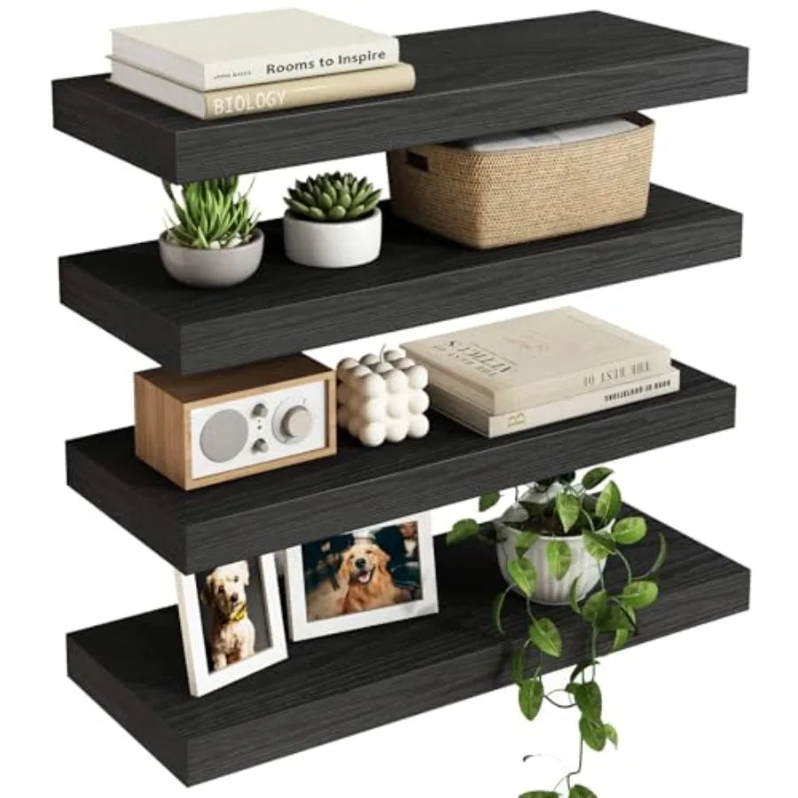 Floating Shelves for Wall Wall Mounted Rustic Wood Shelves for Bathroom Living Room Bedroom and Kitchen Wall Shelves for Storag