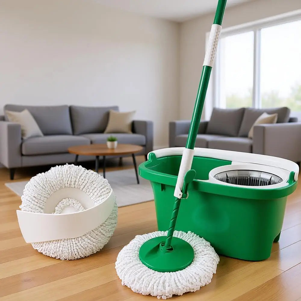Tornado Spin Mop System, Mop and Bucket with Wringer Set, Hardwood Floor Cleaning, 2 Total Included
