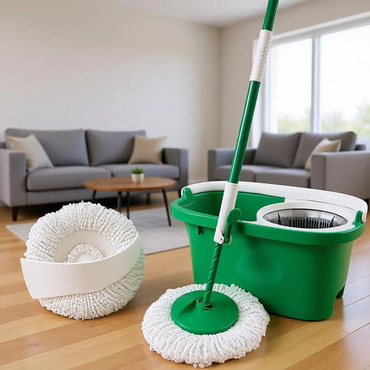 Tornado Spin Mop System, Mop and Bucket with Wringer Set, Hardwood Floor Cleaning, 2 Total Included