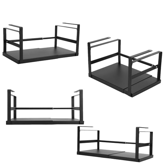 Expandable Cabinet Organizer Shelf Retractable Storage Shelf Seasoning Bottle Storage Rack for Kitchen Pantry Office