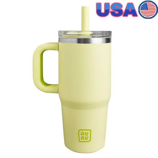 My First Travel Tumbler Toddlers 3  with Reusable Straw and Spill-Safe Lid 12oz Yellow