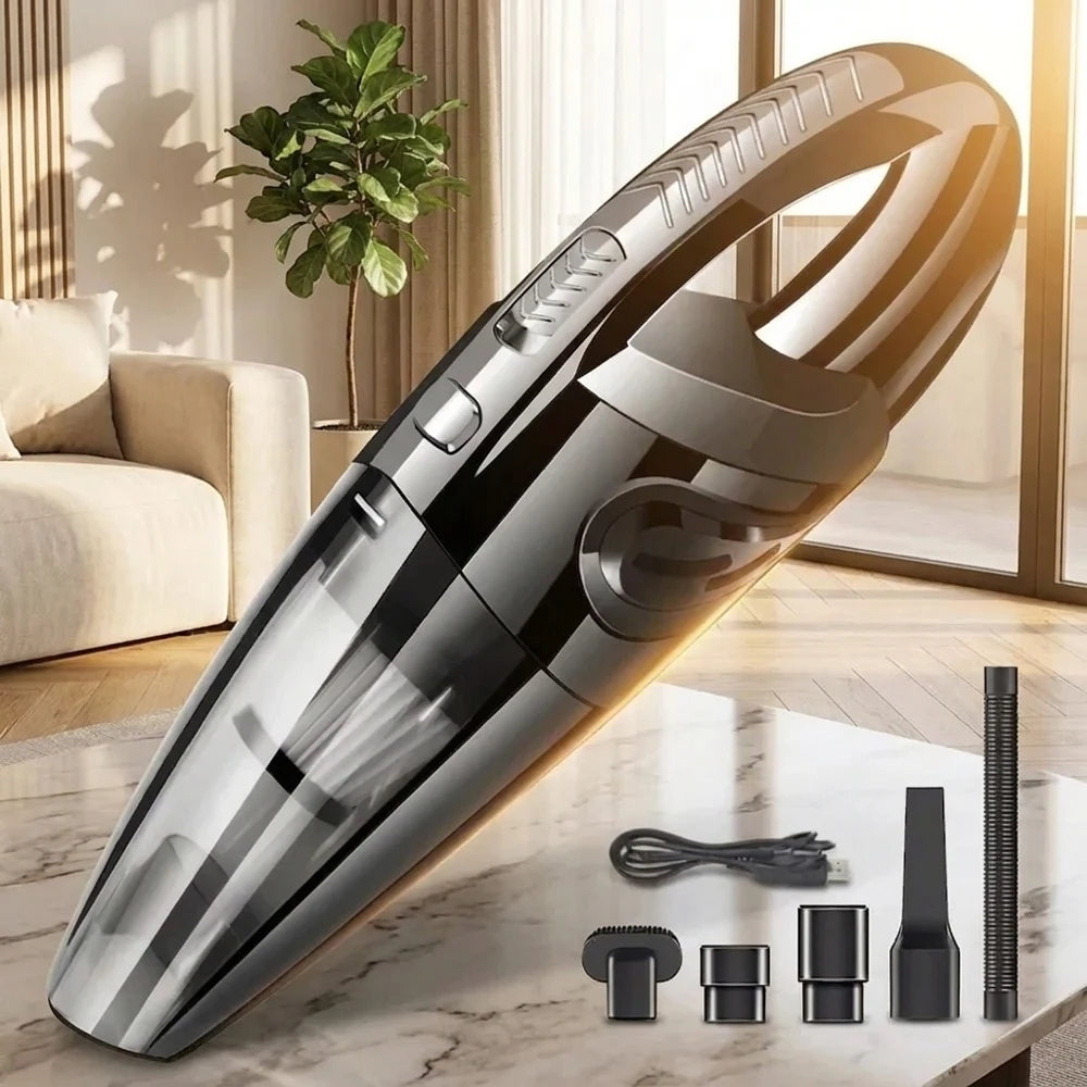 Cordless Handheld Vacuum Cleaner Powerful Cyclonic Suction Rechargeable Quick Charge Portable Vacuum With Multiple Attachments F
