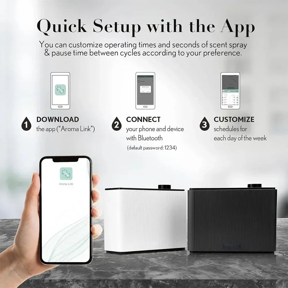4000m³ Commercial Electric Aroma Diffuser WIFI Bluetooth Air Freshener Fragrance for Home Perfume Essential Oils Flavoring