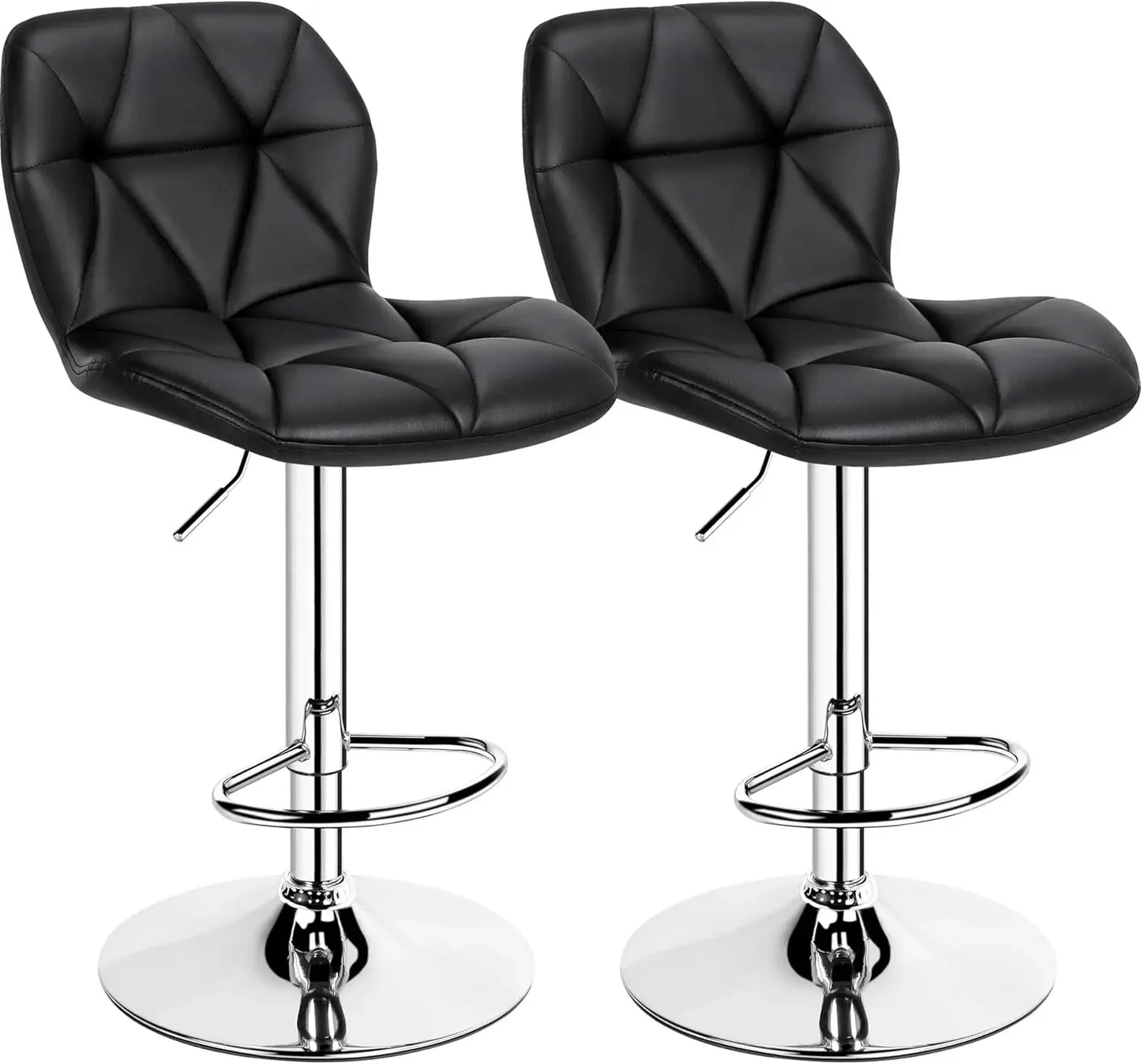 Height Adjustable Swivel Barstools PU Leather Counter Stools with Backrest for Home Bar Kitchen Tall Chairs Customized