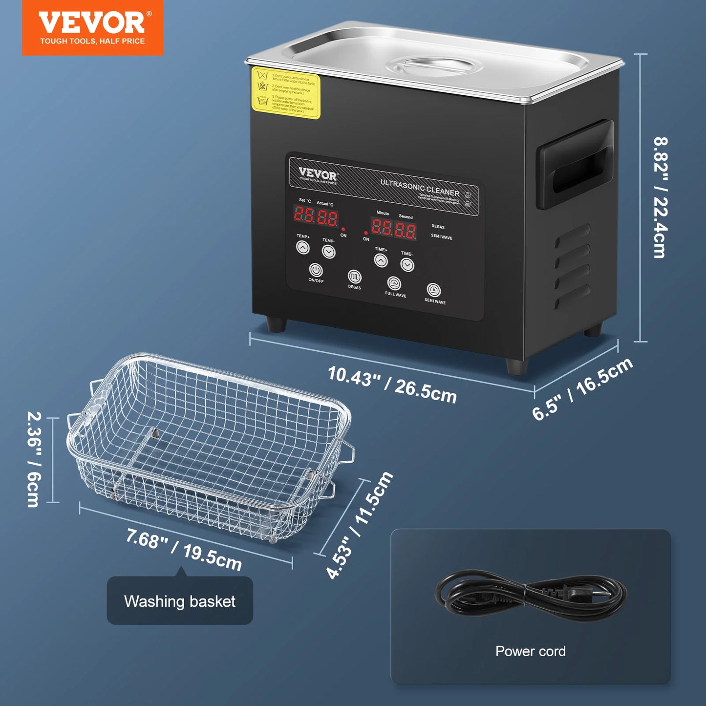 SucceBuy 2-30L Ultrasonic Cleaner Digital Ultrasound Cleaning Machine with Upgraded Degassing and Gentle Mode for Jewelry Glass