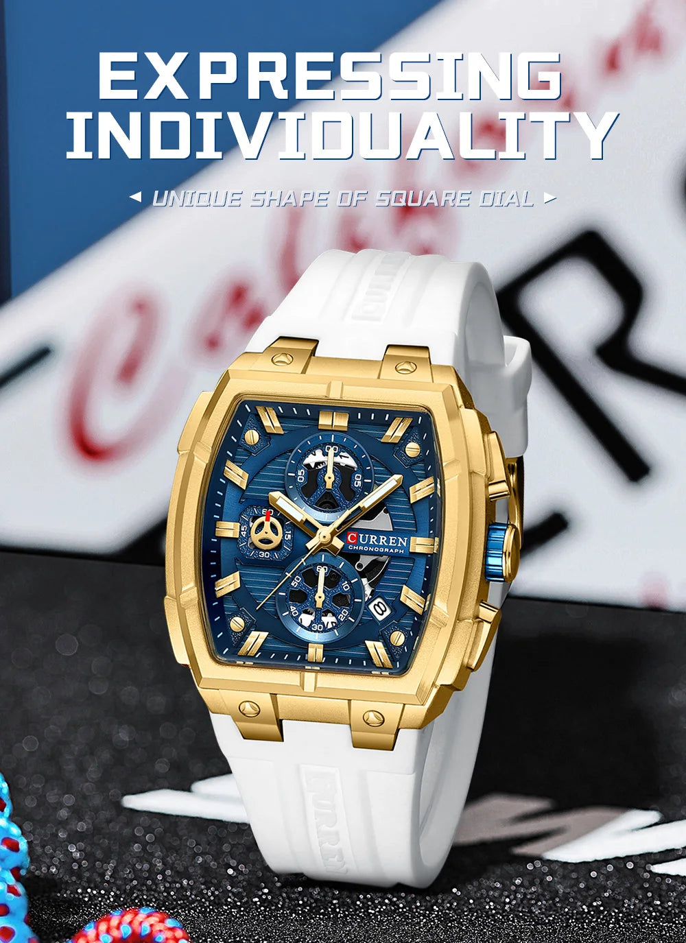 CURREN Men Casual Sport Military Quartz Calendar Wrist Watch for Man Business Leather Waterproof Male Clock Relogio Masculino