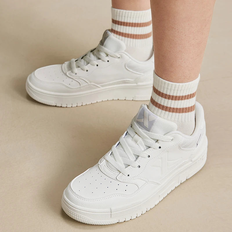 Xtep Skateboarding Shoes For Women  Summer Comfortable Skate Shoes Breathable Outdoor Trekking Support Sneakers 876318310030