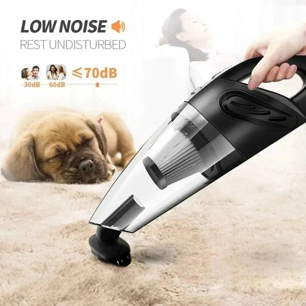 Cordless Handheld Vacuum Cleaner Powerful Cyclonic Suction Rechargeable Quick Charge Portable Vacuum With Multiple Attachments F
