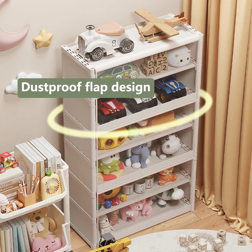7 Tiers Shoe Rack Organizer with Lid Shoe Storage Cabinet with Clear Flip Door  Storage Cabinet for Bags  Books Clothes