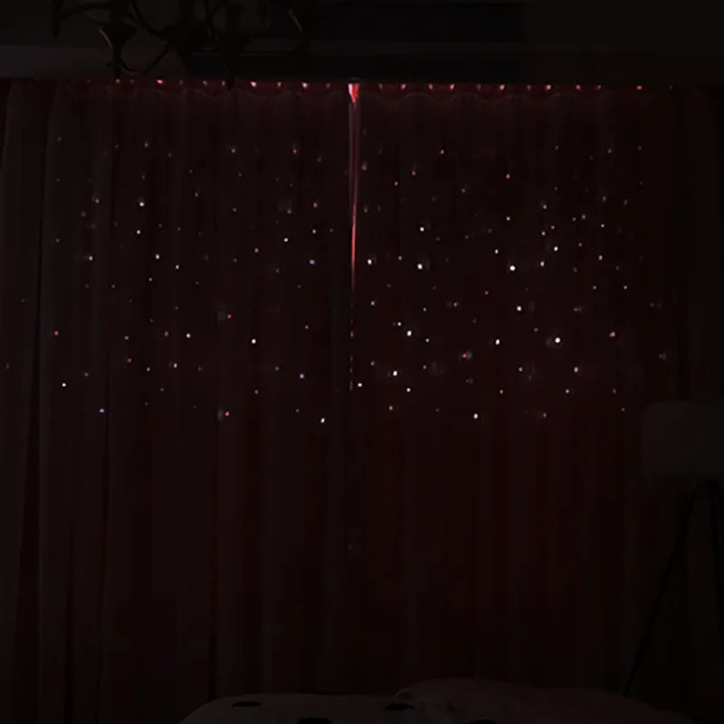 Curtains Blackout Curtains for Bedroom Window Decoration Double Layer Star Cut Out Aesthetic Living Room Decor Wall Home Curtain