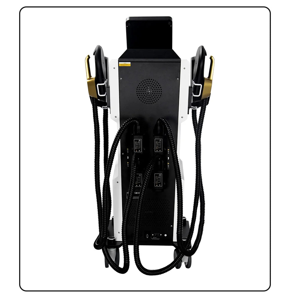Professional RF MYOslim Body Sculpting Machine Electric Fat Burning Slimming Muscle Stimulator 15 Tes 6500W 5 Handle Neo