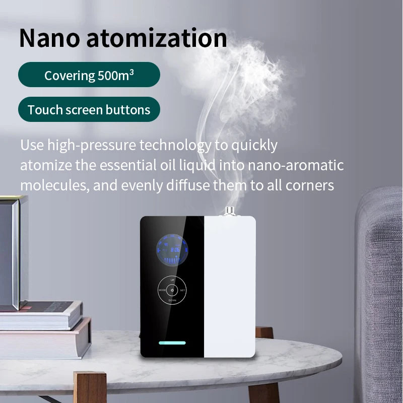 500m³ Hotel Aroma Essential Oil Diffuser Multi Segment Timing Air Freshener Room Fragrance Office Perfume Purifier Scent Machine