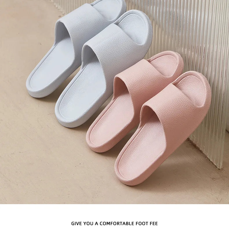 EVA Men Sandals Flip Flops Man Slippers Solid Color Simple Non-slip Soft Sole Comfortable Shower Slippers Outdoor Couple Shoes